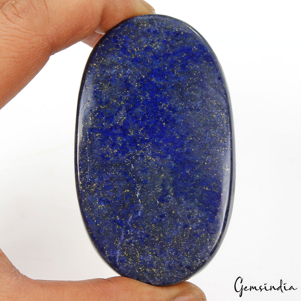 1420Ct Natural Blue Gold Pyrite Lapis Lazuli Oval Cab Loose Huge Earth Mined Gem