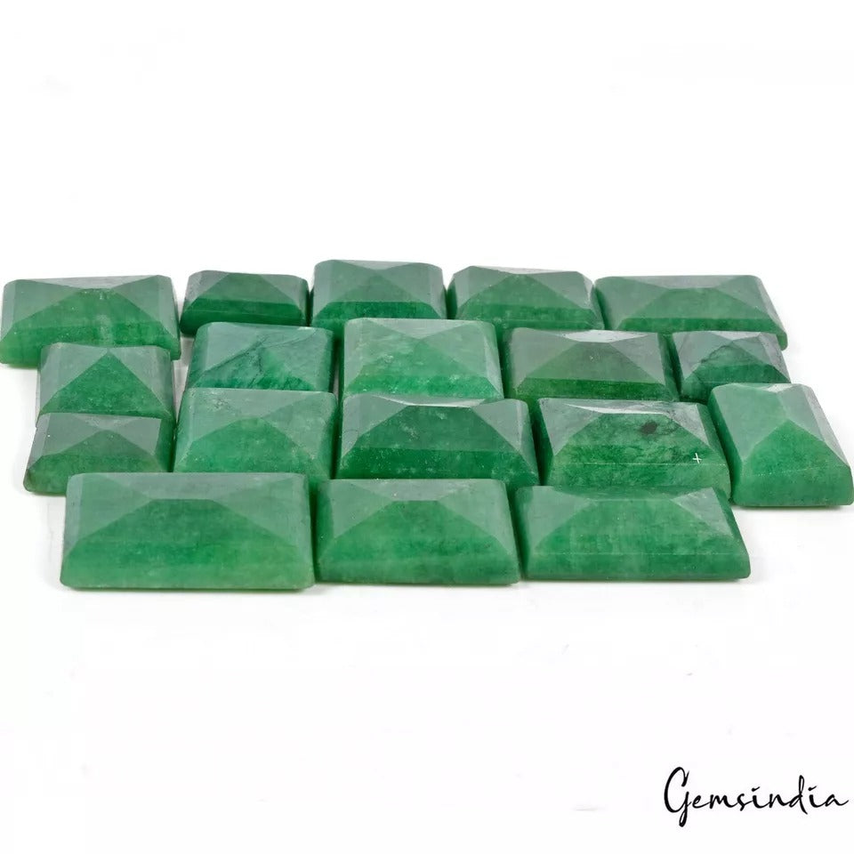 880 Ct/18 Pcs Natural Brazilian Green Emerald Earth Mined Loose Gems For Jewelry