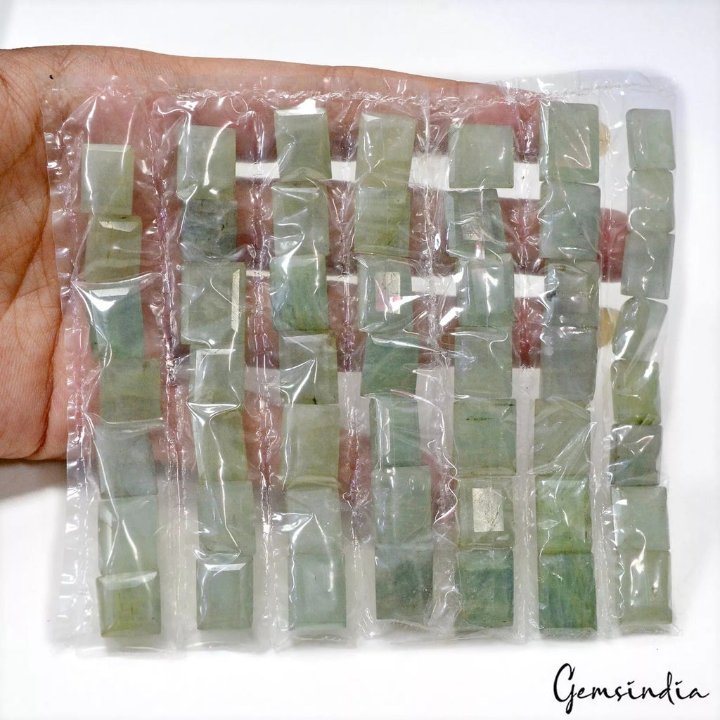 400 Ct Natural Aquamarine Beryl Untreated Baguette Cut Loose Gemstones /50 Pcs