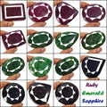 2.5Kilo/15 Pcs Natural Ruby Emerald Sapphire Mix Cut Museum Size Loose Gemstones