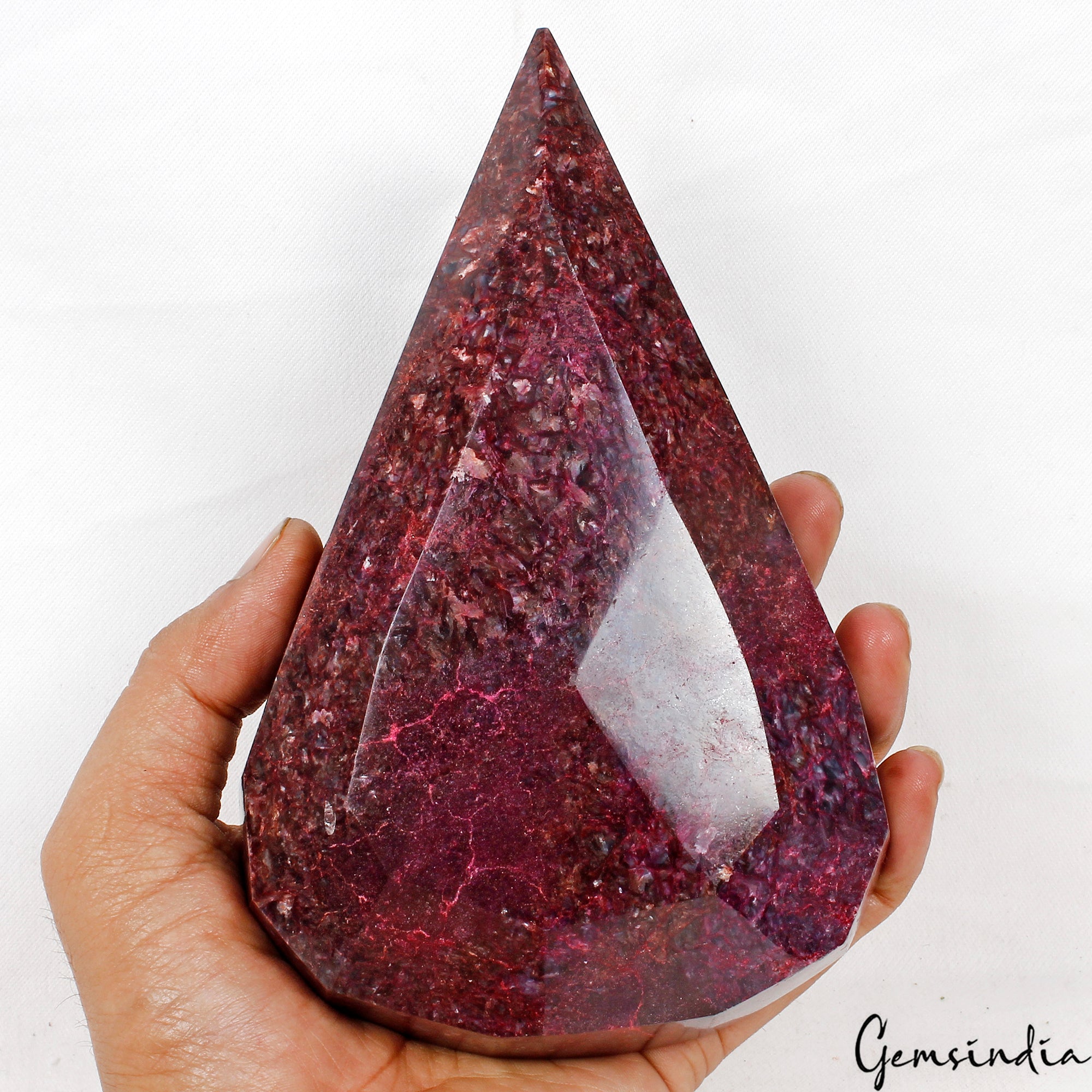 7250 Ct/1.45 Kg 100% Natural Red Ruby Madagascar Pear Cut Large Size Gemstone