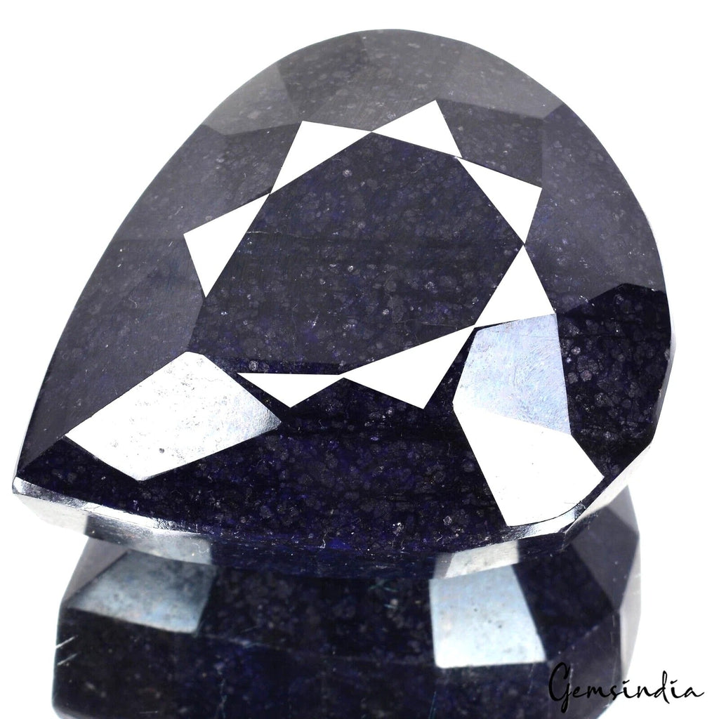 1830Ct Natural Blue Sapphire Pear Cut Huge Earth Mined Loose Madagascar Gemstone