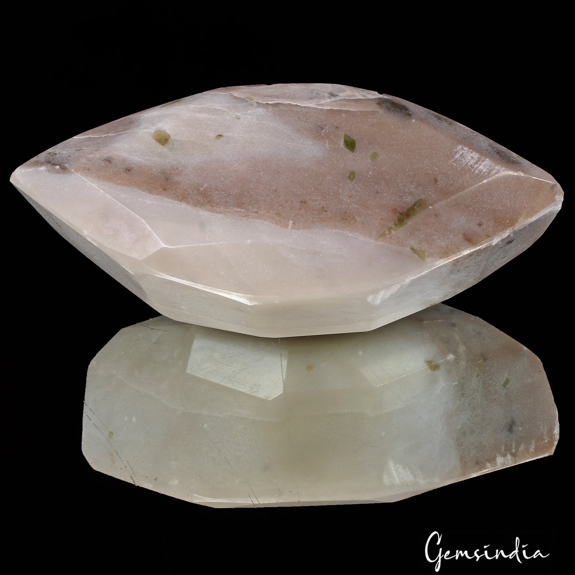 2500 Ct Natural Untreated Rutilated Quartz With Tourmaline Marquise Cut Gemstone