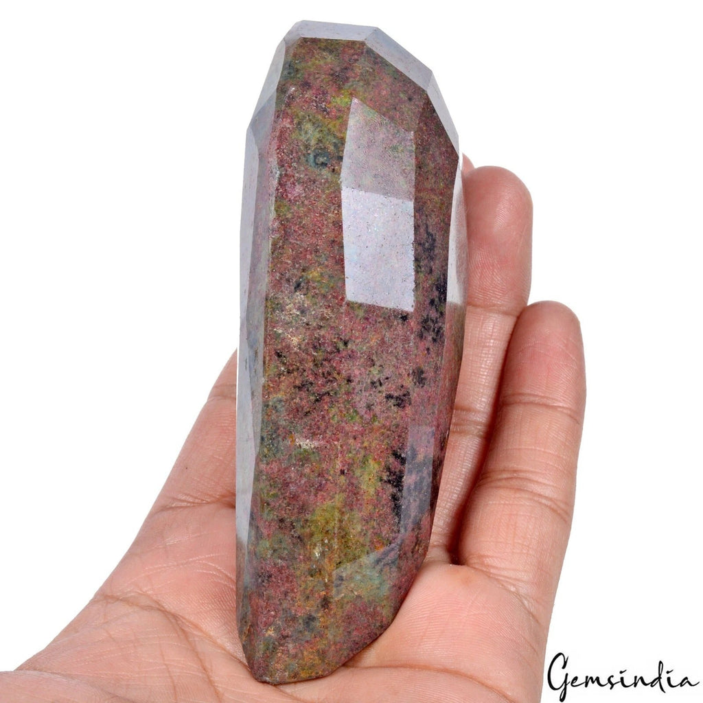 2420 Ct Natural Untreated Ruby Kyanite Pear Faceted Earth Mined Loose Gemstone