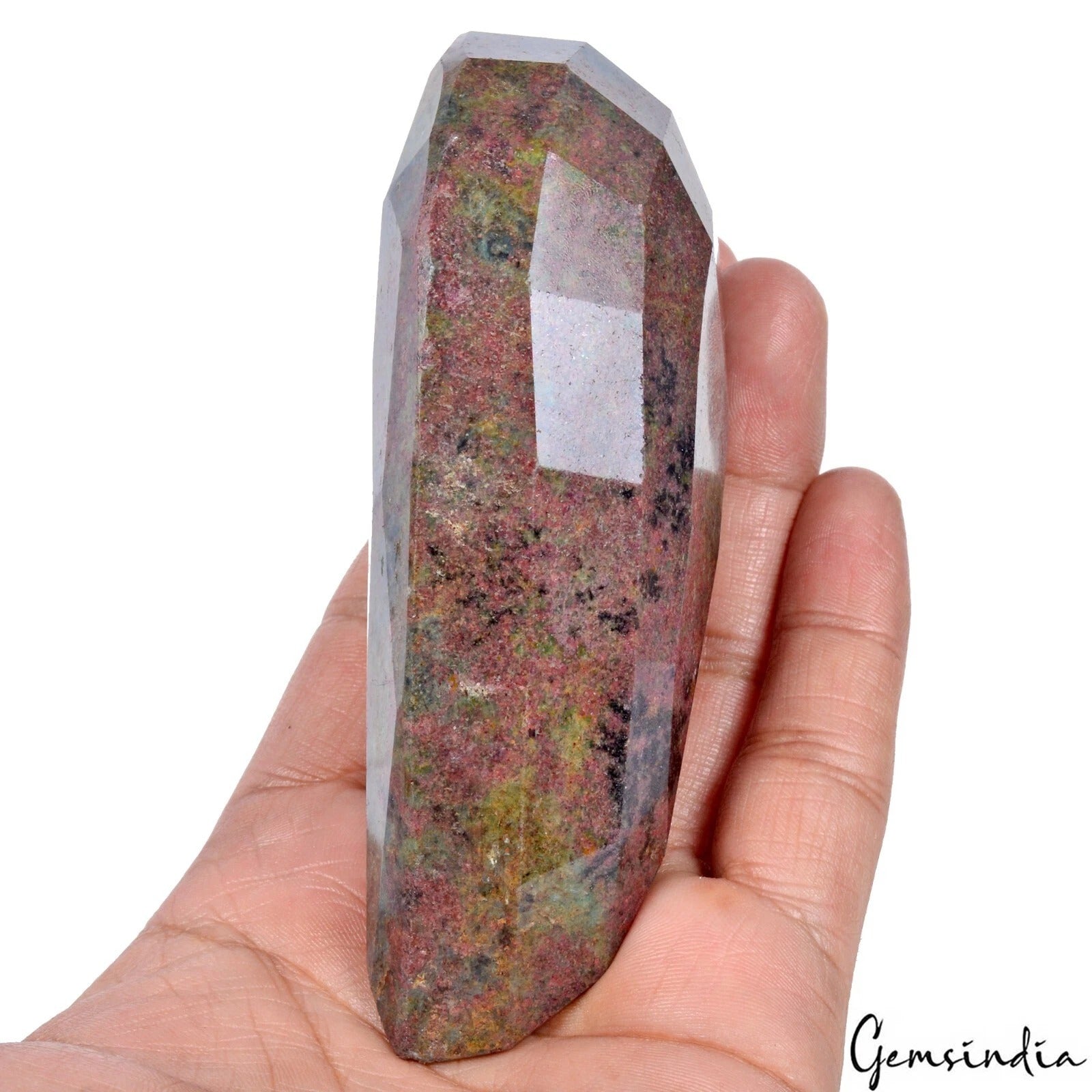 2420 Ct Natural Untreated Ruby Kyanite Pear Faceted Earth Mined Loose Gemstone