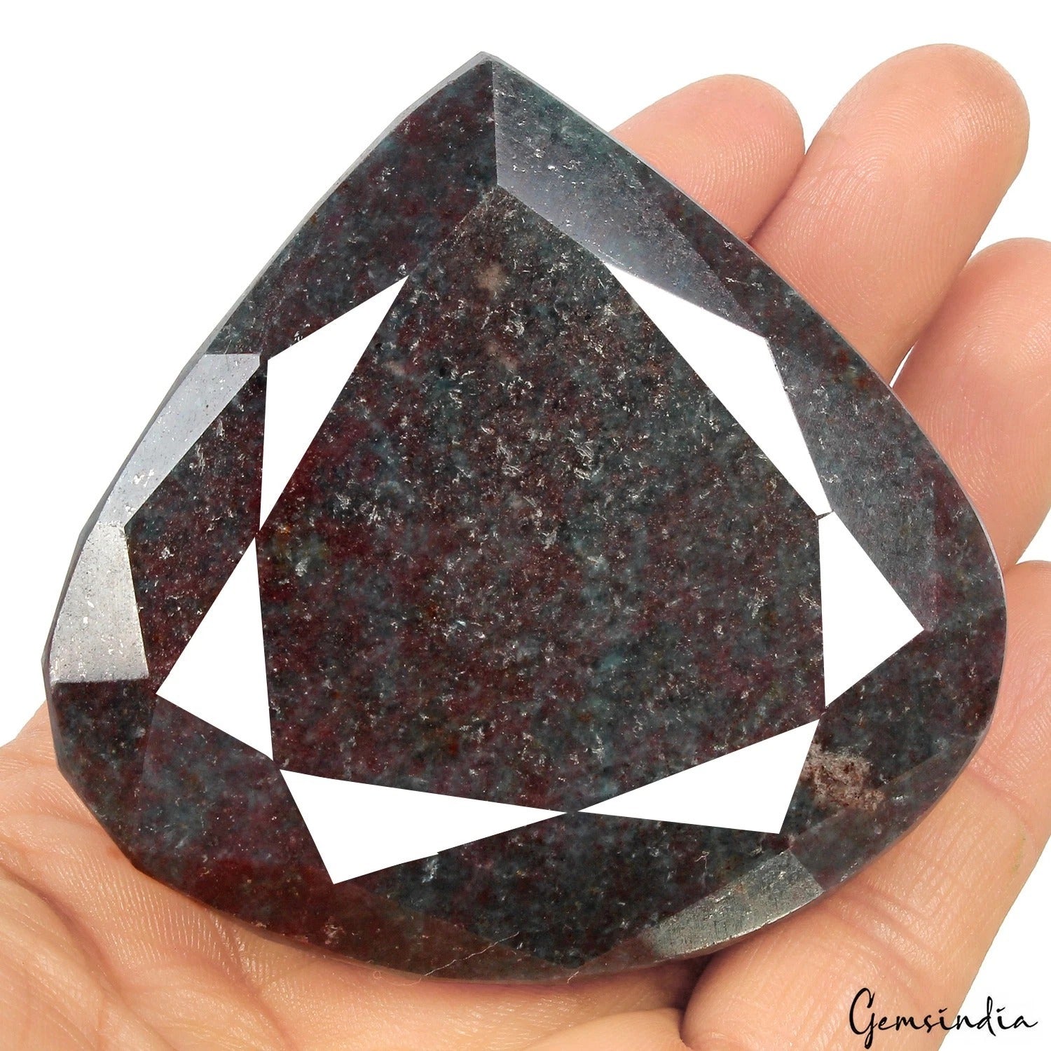 Ruby Kyanite Loose Gemstone — 70 x 74 x 25mm, 1450 Ct, Madagascar