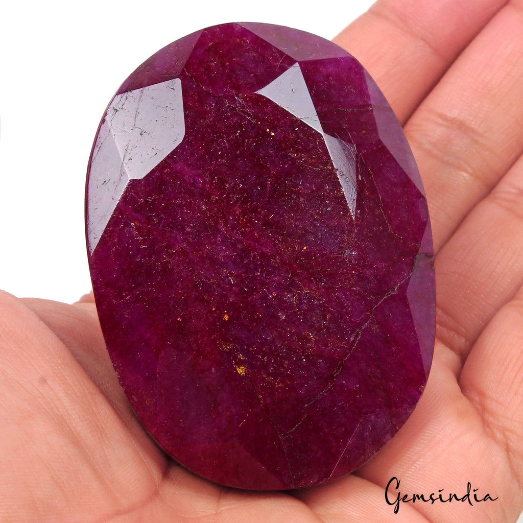 850 Ct Natural Pink Red USA Beryl Bixbite Oval Cut Faceted Earth Mined Gemstone
