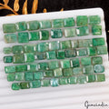 64 Pcs Natural Green Emerald Mix Cut 7mm-11mm Loose Certified Jewelry Gemstones