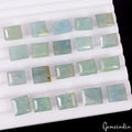 138.40 Ct Natural Beryl Aquamarine Square Cut Faceted Loose Gemstone Lot 20 Pc