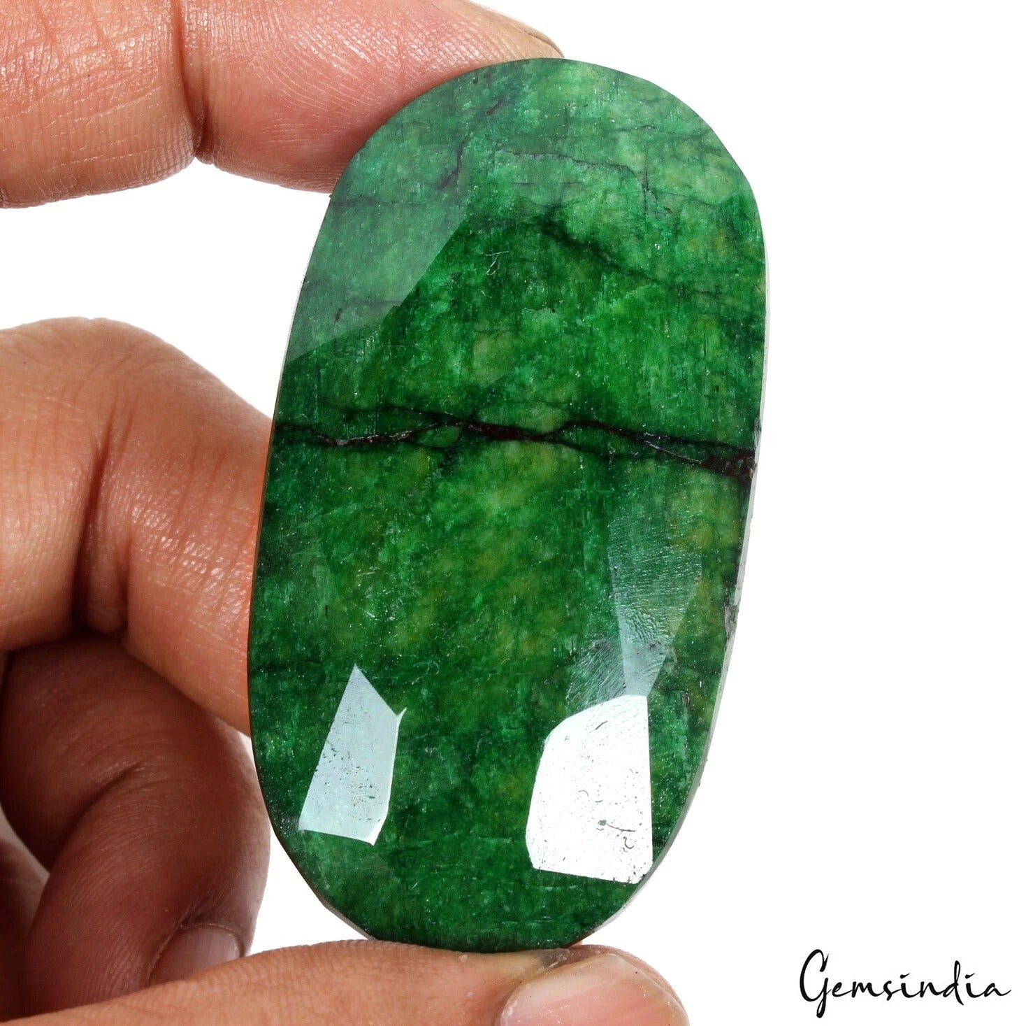320 Ct Natural Green Brazilian Emerald Oval Cut Earth Mined Huge Size Loose Gems