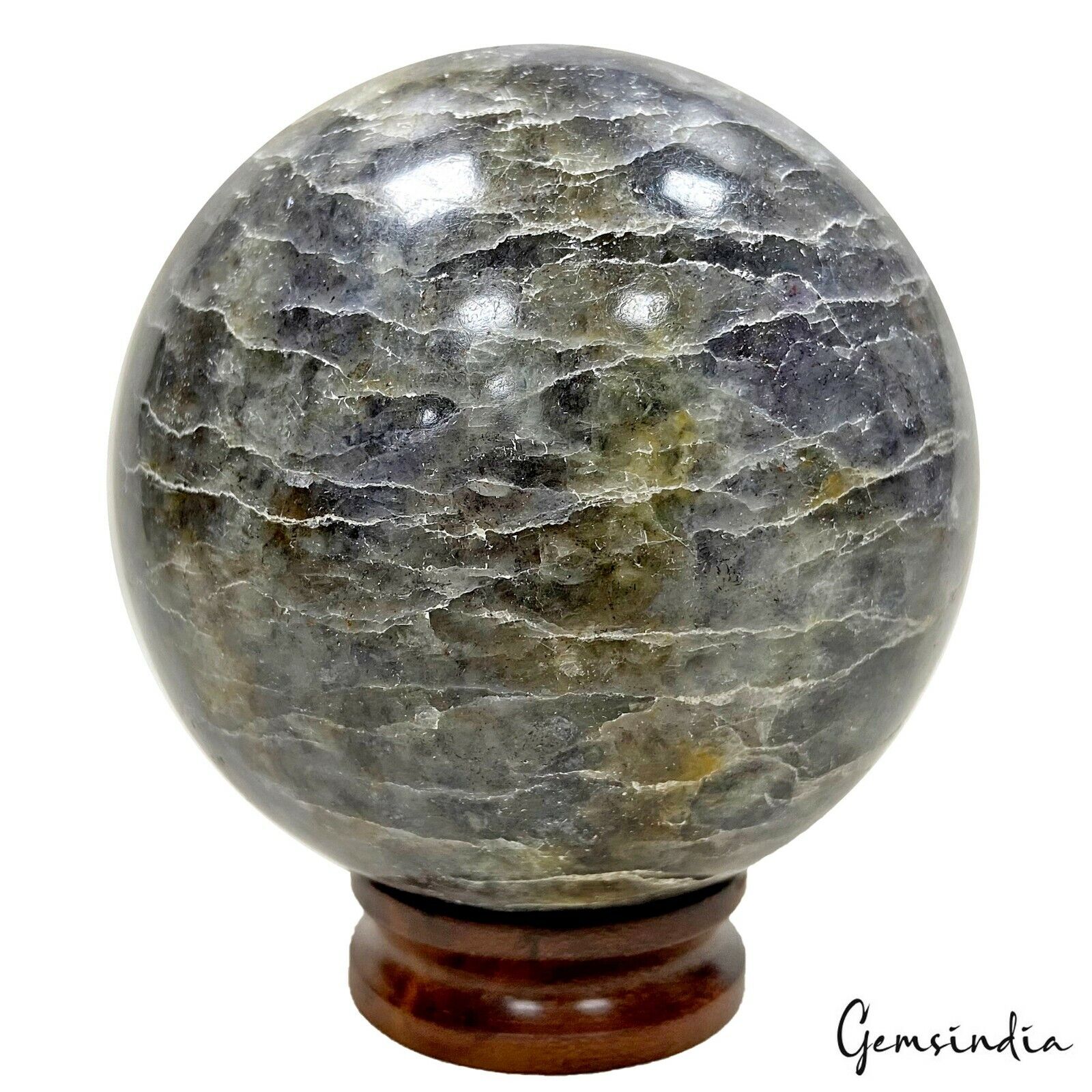 3100 Cts Natural Agate Crystal Healing Sphere/Ball Gemstone Home Decor ~3.25