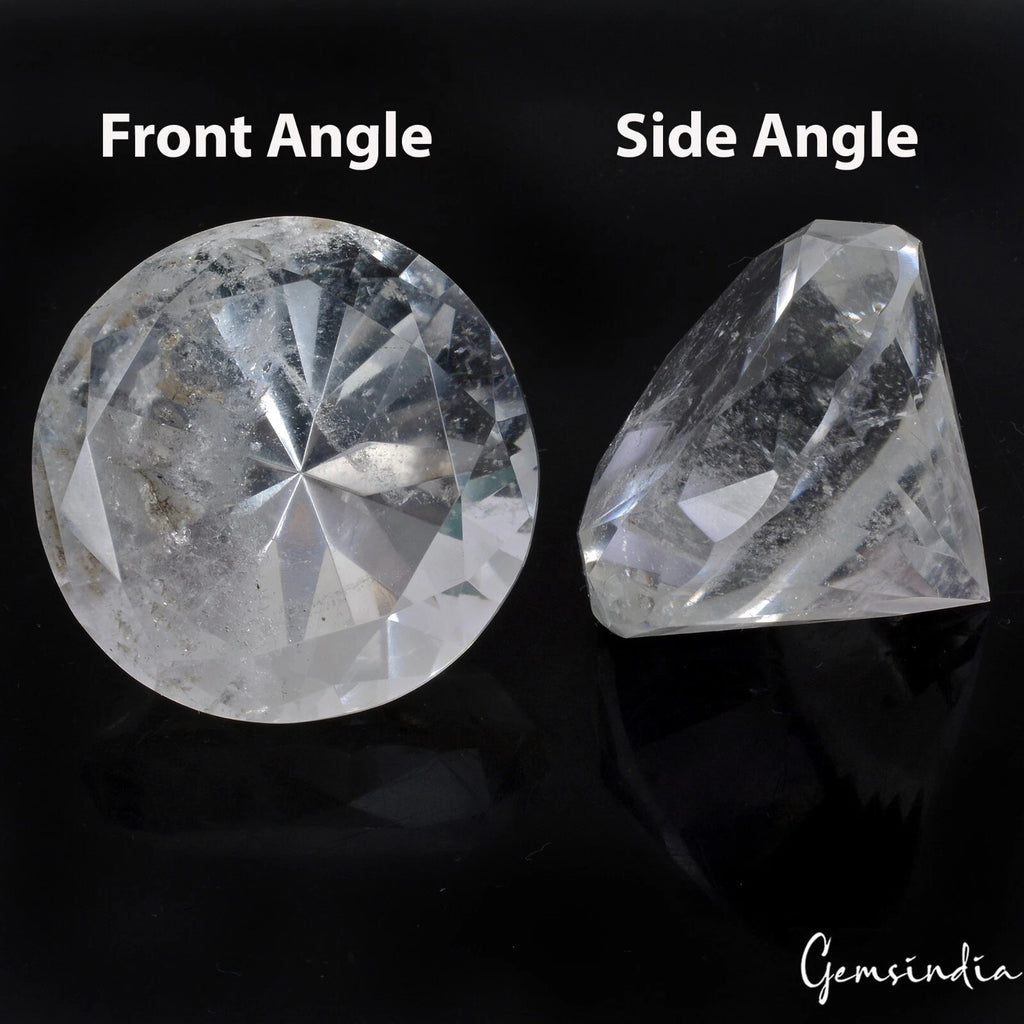White Quartz Loose Gemstone, Untreated — 42x33 mm, 290.60 Ct, Brazil