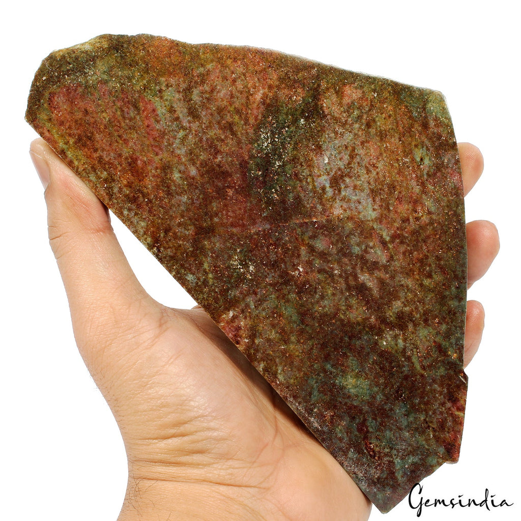 760 gram Ruby Kyanite Rough Slab Natural Untreated Crystal Display Specimen