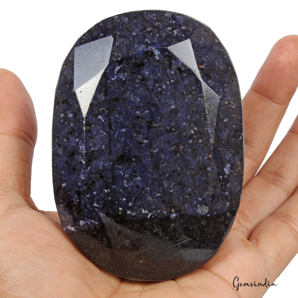 3270 Cts Natural African Dark Blue Sapphire Oval Faceted Cut Huge Size Loose Gem