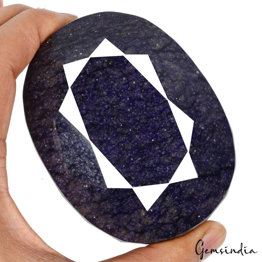 3100 Cts Natural African Dark Blue Sapphire Oval Cut Huge Museum Size Loose Gem
