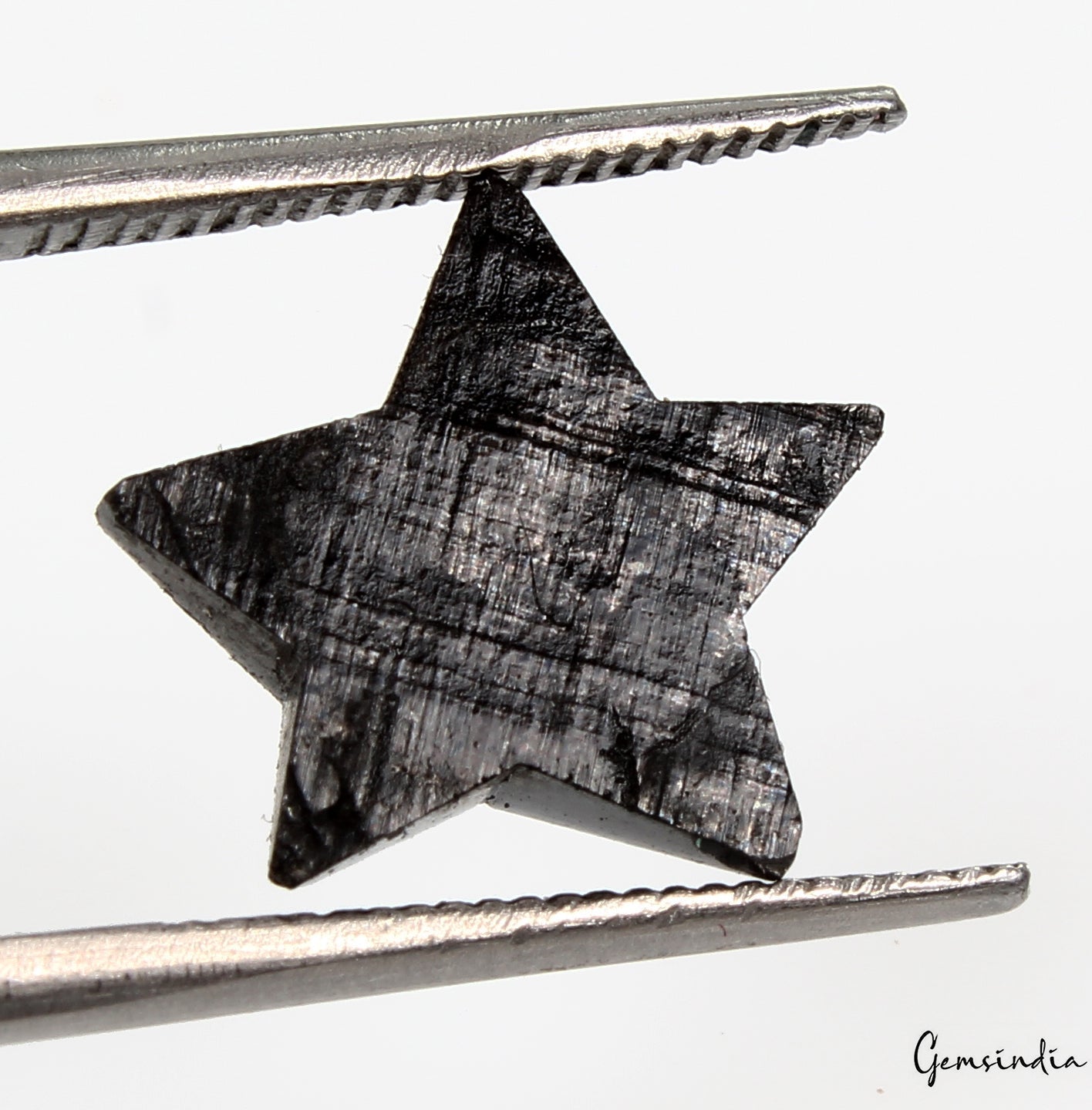 4.3 Carats 100% Natural Polished Star Shape Loose Earth Mined Black Diamond~12mm