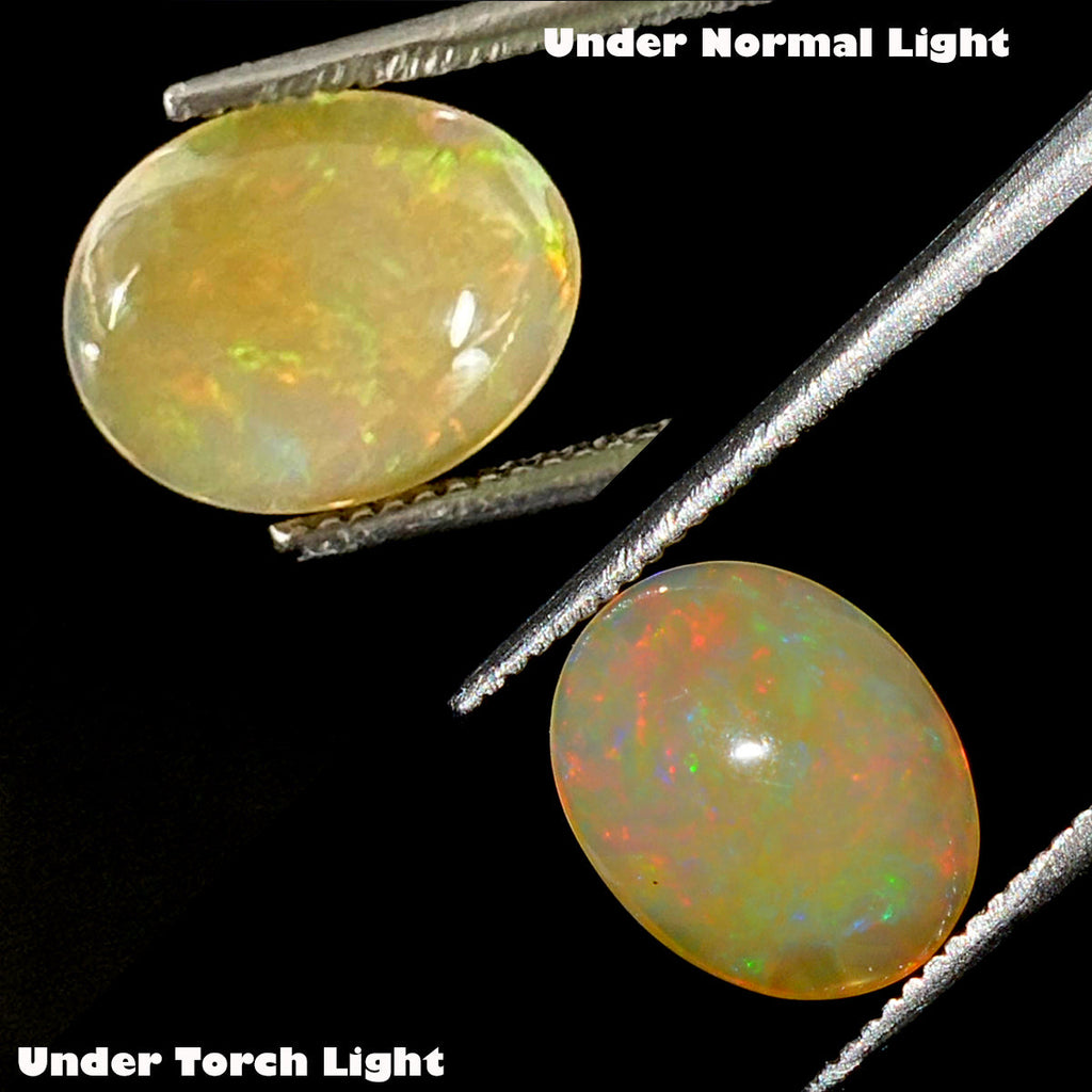 1.20 Ct Hardy STRONG! Natural Giant Yellow&Rainbow Color Sparkling Opal Ethiopia