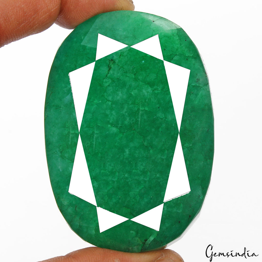 600 Cts Natural Brazilian Green Quartz Oval Faceted Huge Loose Earth mined Gem