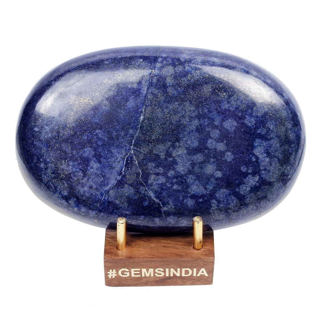 1050 Cts Natural Blue Lapis Lazuli Gold pyrite Oval Cabochon Loose Huge Gemstone