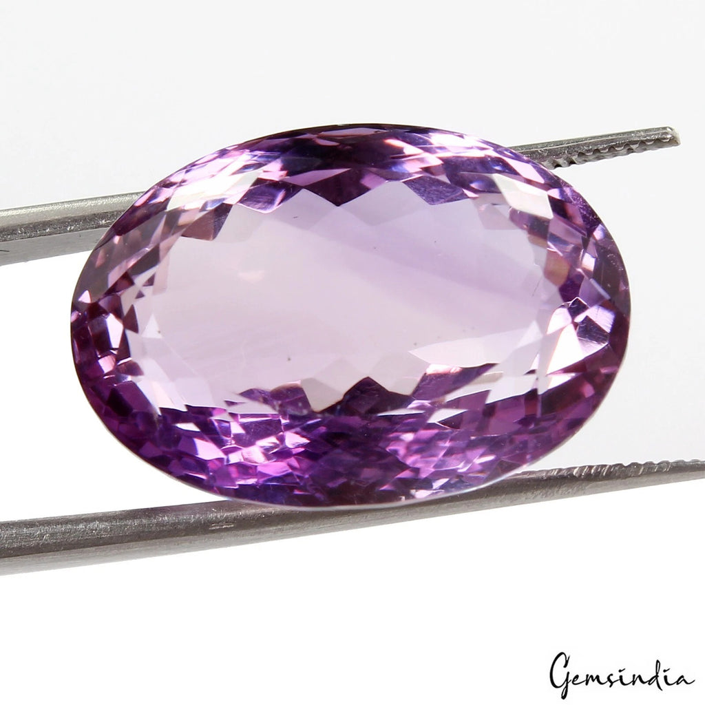 Amethyst Loose Gemstone, Untreated, Purple — 21x15x11mm, 26.10 Ct, Brazil
