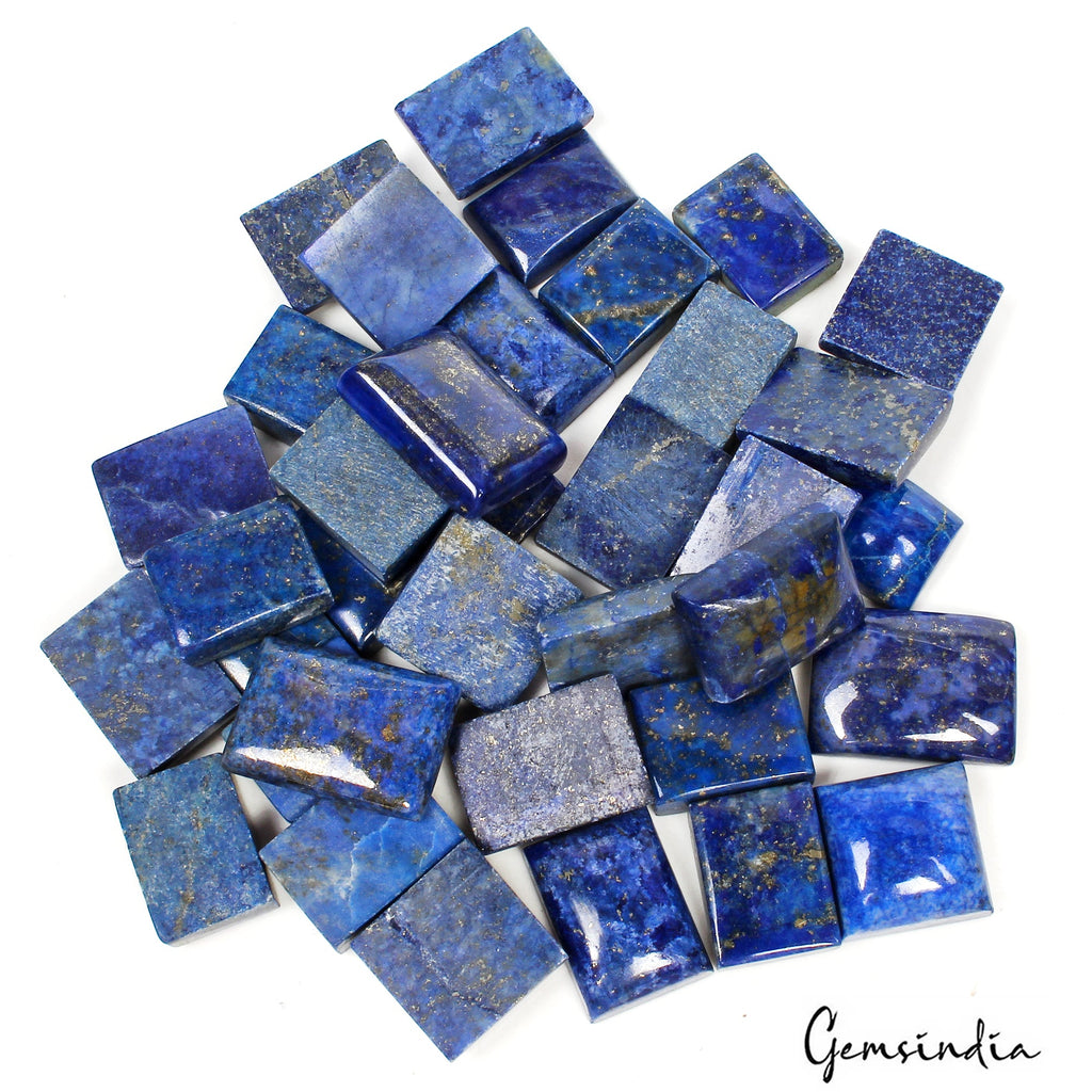 600 Cts Natural Blue Lapis Lazuli Loose Cabochon 13mm-21mm Gemstones for Jewelry