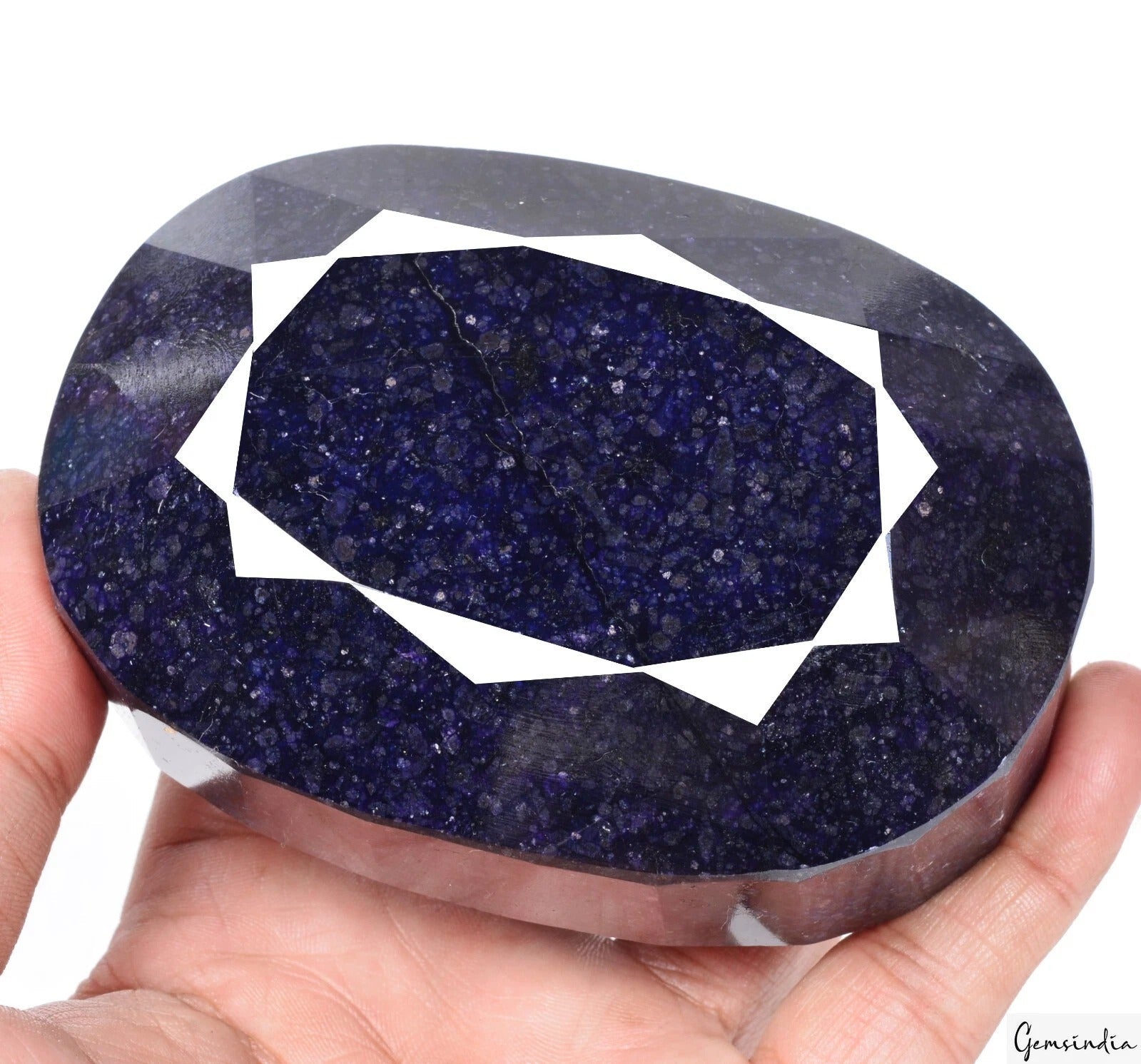 Certified 3800 Cts Natural African Blue Sapphire Oval Cut Loose Museum Size Gem