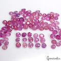 Natural Ruby CERTIFIED Red Round Cut 3 mm Size Lot AAA+ Quality 100 Pcs Gemstone