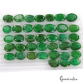 420 Ct Natural Green Brazilian Emerald Oval Faceted Wholesale Gemstone Lot 38 Pc
