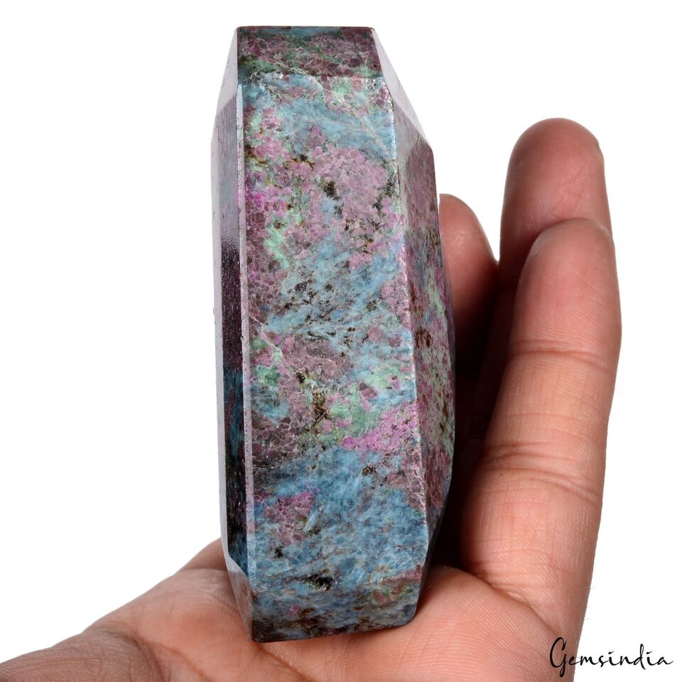 Ruby Kyanite Loose Gemstone, Untreated — 3.2x2.75x1.25 inch, 2400 Ct (0.48 Kg), Madagascar