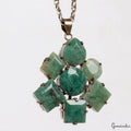 40.92 Certified Natural Green Emerald Handmade 925 Sterling Silver Huge Pendant