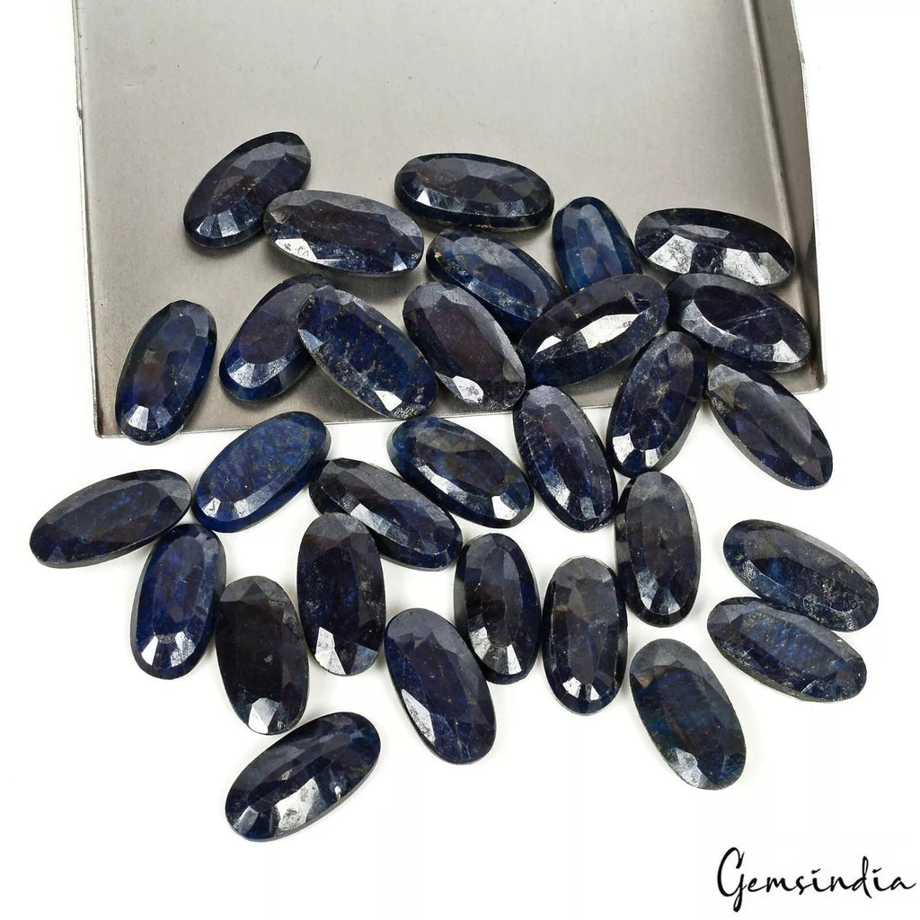330 Ct Natural Blue Sapphire Oval Faceted Loose Gemstone Lot 29 Pcs For Jewelry