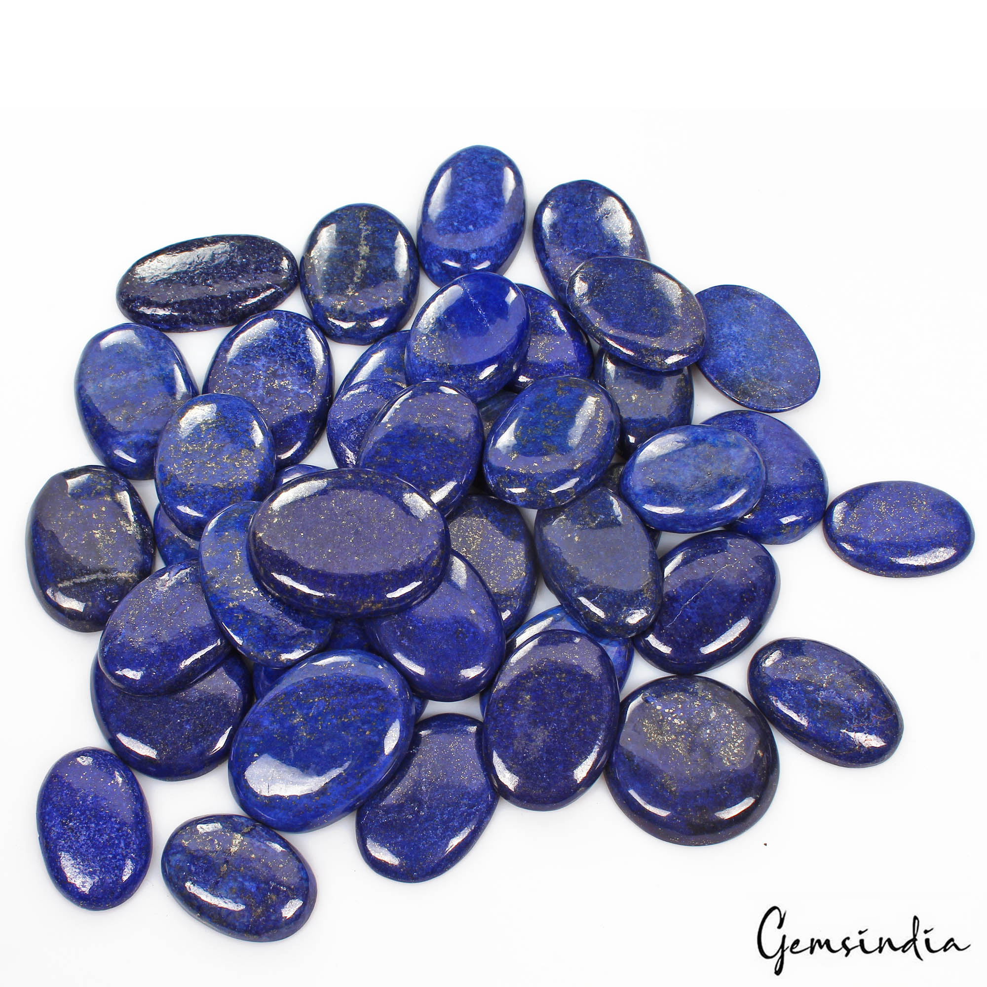 2500 Cts/41 Pcs Natural Blue Lapis Lazuli MIx Cab Loose Wholesale Gemstones Lot