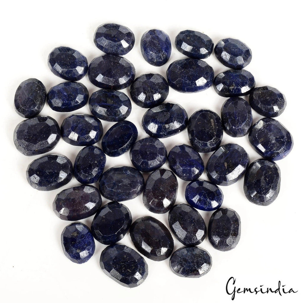 680 Cts Natural Blue Sapphire Oval Cut Loose 14-19mm Madagascar Gemstones/ 37 Pc