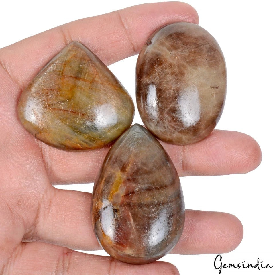 630 Ct Natural Untreated Brown Sapphire Mix Cabochon Loose Pendant Size Gemstone