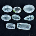 Aquamarine Lot, Loose Gemstone, Untreated, Blue — 8 Pieces, 14mm to 22mm, 69.70 Ct, Brazil
