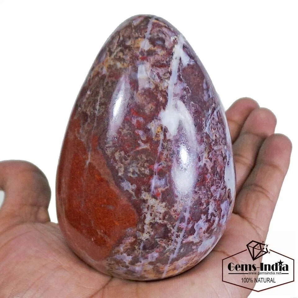 2760 Cts Natural Untreated Red Jasper Egg Shape Crystal Healing Mineral Huge Gem