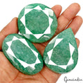 1420 Cts Natural Green Emerald Mix Cut Loose 58-67mm Huge Gemstones Lot ~ 3 Pcs