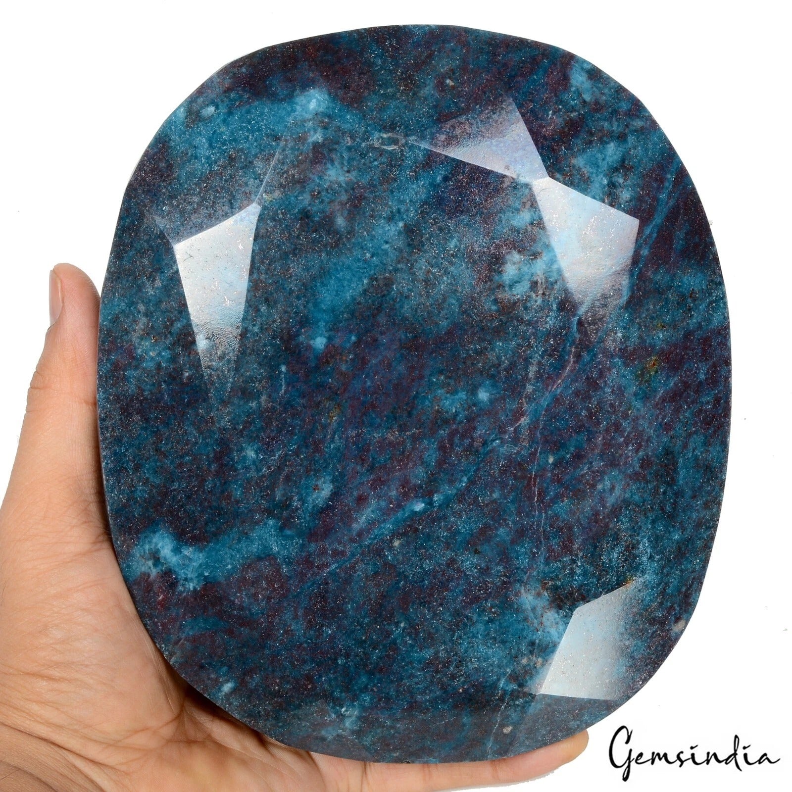 Ruby Kyanite Loose Gemstone, Oval Cut, Untreated — 7.3x6.4x2.4 Inches, 21000 Ct (4.2 Kg), Madagascar