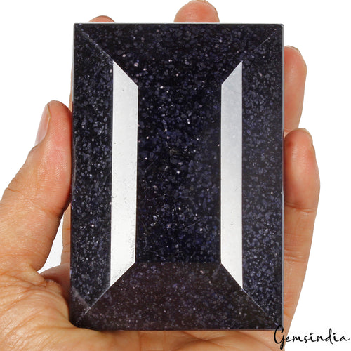 African Blue Sapphire Loose Gemstone, Color Enhanced — 98x68x47 mm, 3780 Ct, Africa