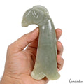 1500 Ct Natural Aventurine (Indian Jade) Ram Head Sword Handle Dagger Hilt Art G