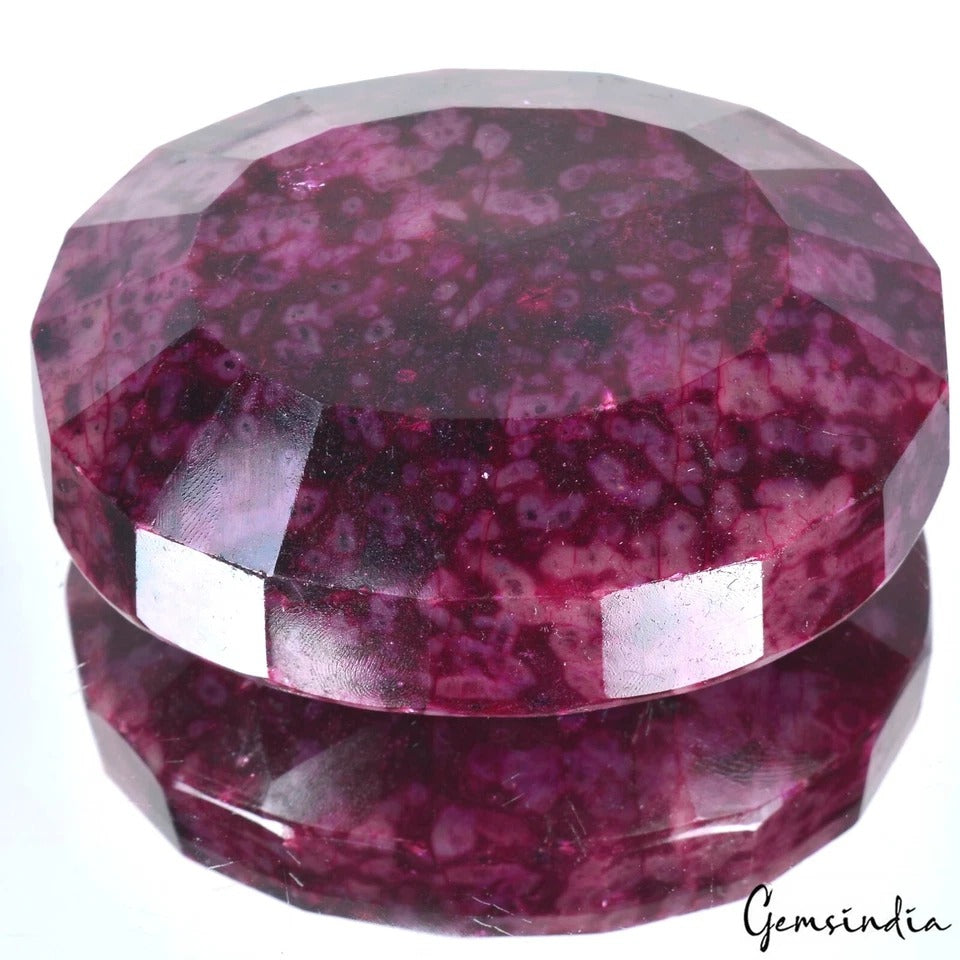 2450 Ct Natural Huge Red Ruby Certified Earth-Mined Oval Cut Loose Gemstone
