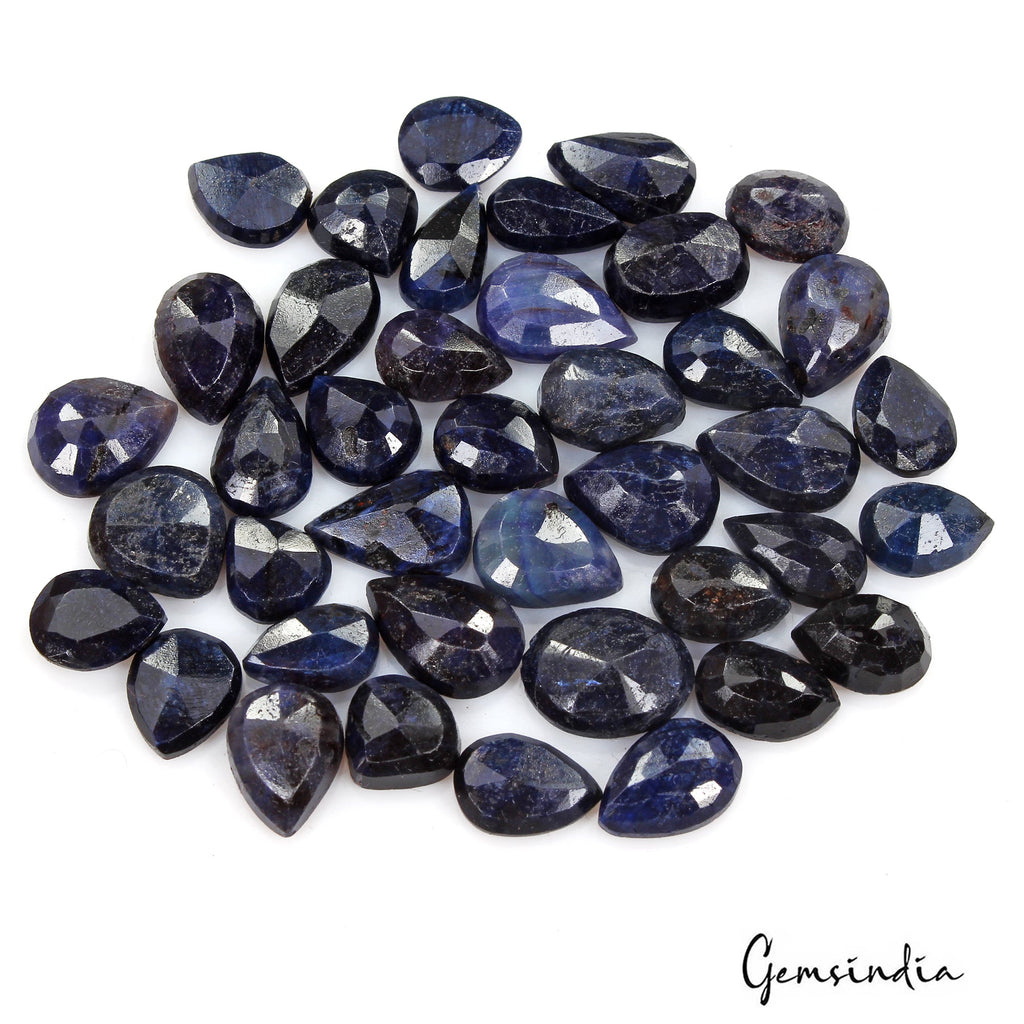 250.00 Ct Natural Blue Sapphire Mix Faceted Loose Ring Size Gemstone Lot 40 Pc