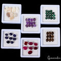 6 Lot Estate Genuine Multi Gems Loose Multi Color Gemstones Collection w/ Boxes