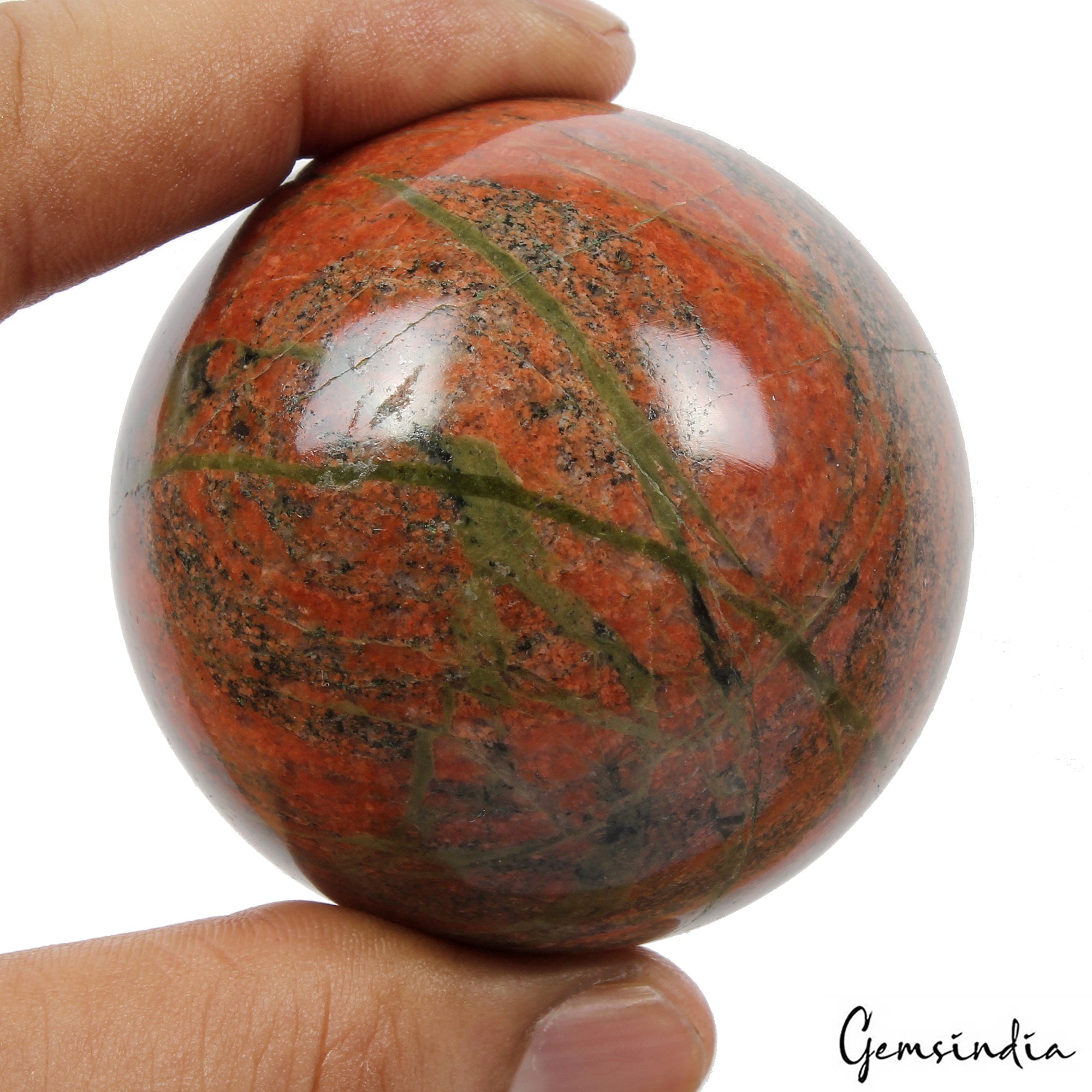 1350Ct Natural Untreated Bi Color Unakite Jasper Crystal Healing Huge Gem Sphere