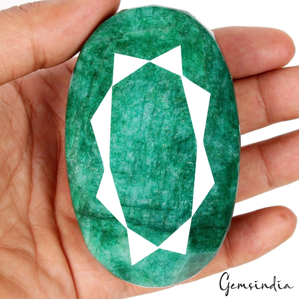 1440 Ct Natural Brazilian Blue Green Emerald Oval Cut Earth mined Huge Loose Gem
