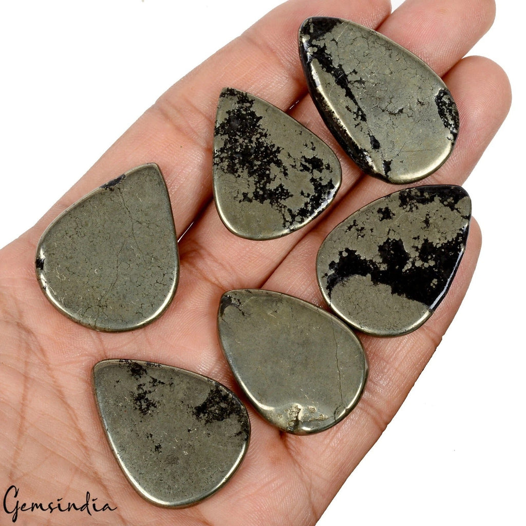 400 Cts Natural Untreated Apache Gold Pyrite Mix Cab Loose Wholesale Gems Lot