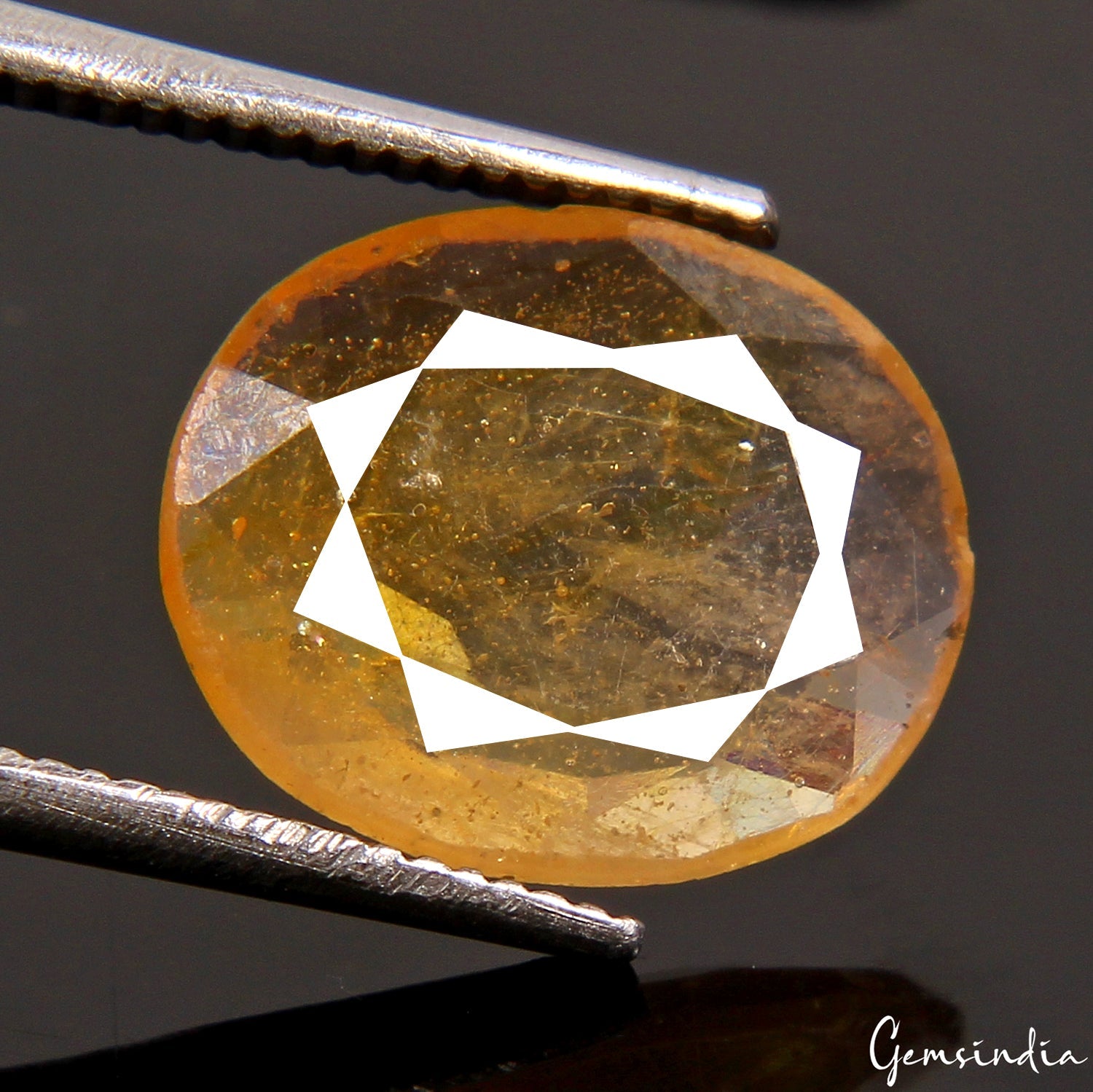 2.80 Cts Natural Ceylon Sapphire Yellow Oval Cut Untreated Certified Gemstone