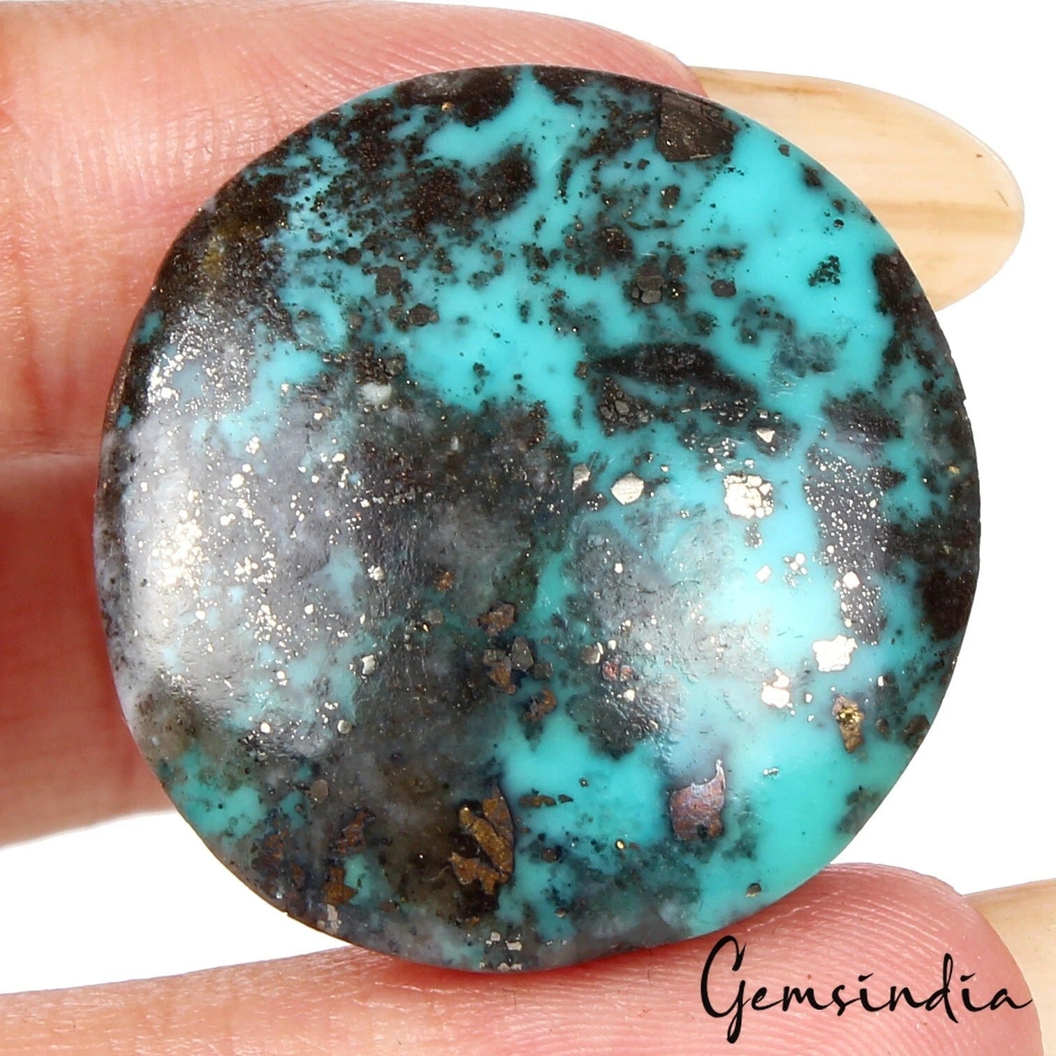 51.50Ct igl&i Certified Natural Turquoise Top Quality Loose Untreated Gemstone