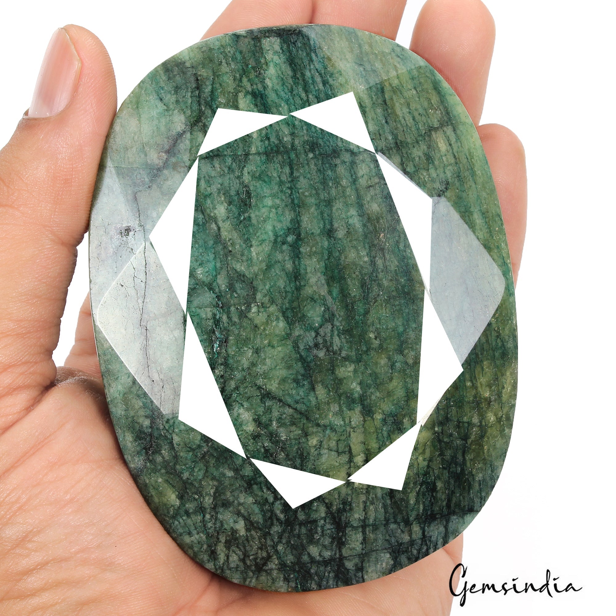 2490 Carat Natural Huge Green Emerald Earth-Mined Museum Size Oval Cut Gemstone