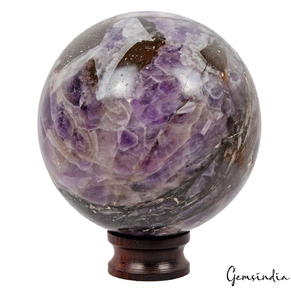 2580 Ct Natural Untreated Purple Amethyst Healing Crystal Mineral Gem With Stand